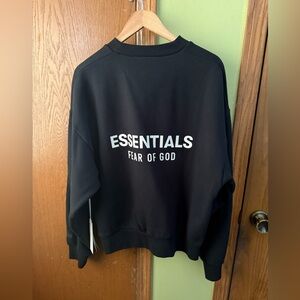 Fear of God Essentials Jet Black Crewneck